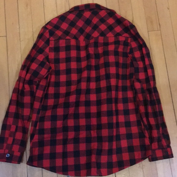 Black and red flannel. Never worn. - Picture 2 of 2